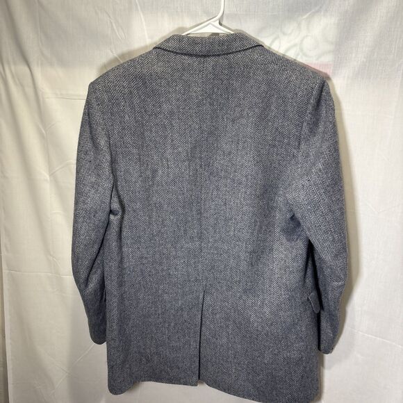 Donegal Mist Men's Sport Coat 42L Handwoven Cashmere Mohair Wool Herringbone - Picture 8 of 16